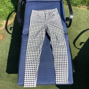 Gingham jeans